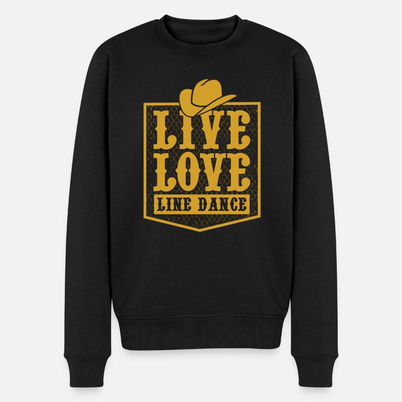 Line Dance - Pull Premium bio Homme - noir