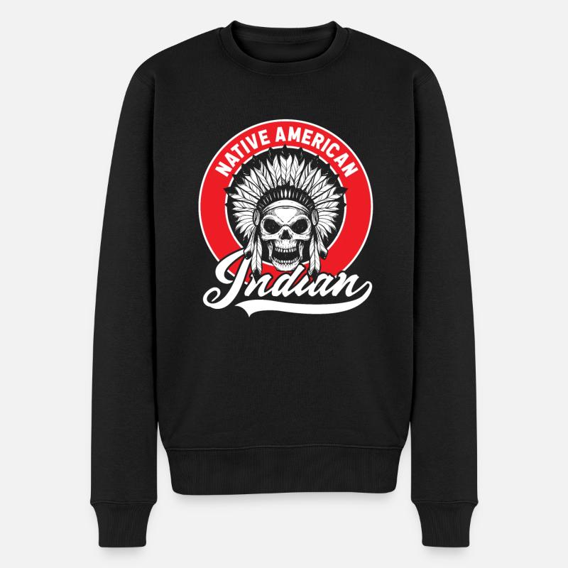 Indien - Pull Premium bio Homme - noir