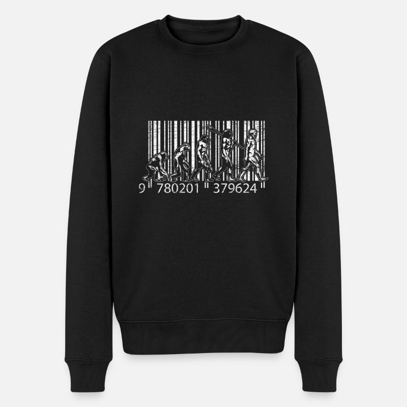 Evolution gift mankind gift - Men's Premium Organic Jumper - black