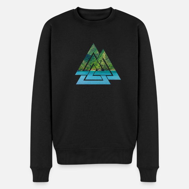 Karibik - Karibische Insel - Männer Premium Bio Pullover - Schwarz
