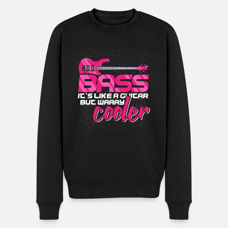 Bassist - Männer Premium Bio Pullover - Schwarz
