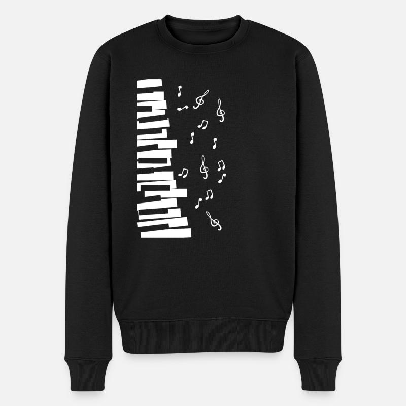 piano - Pull Premium bio Homme - noir