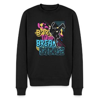 Hip Hop Breakdance Street Dance Tänzer Musik - Männer Premium Bio Pullover - Schwarz - Vorne - Nico (187cm)