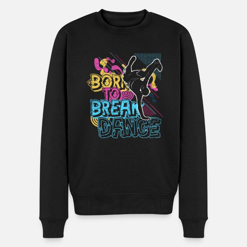 street Dance - Pull Premium bio Homme - noir