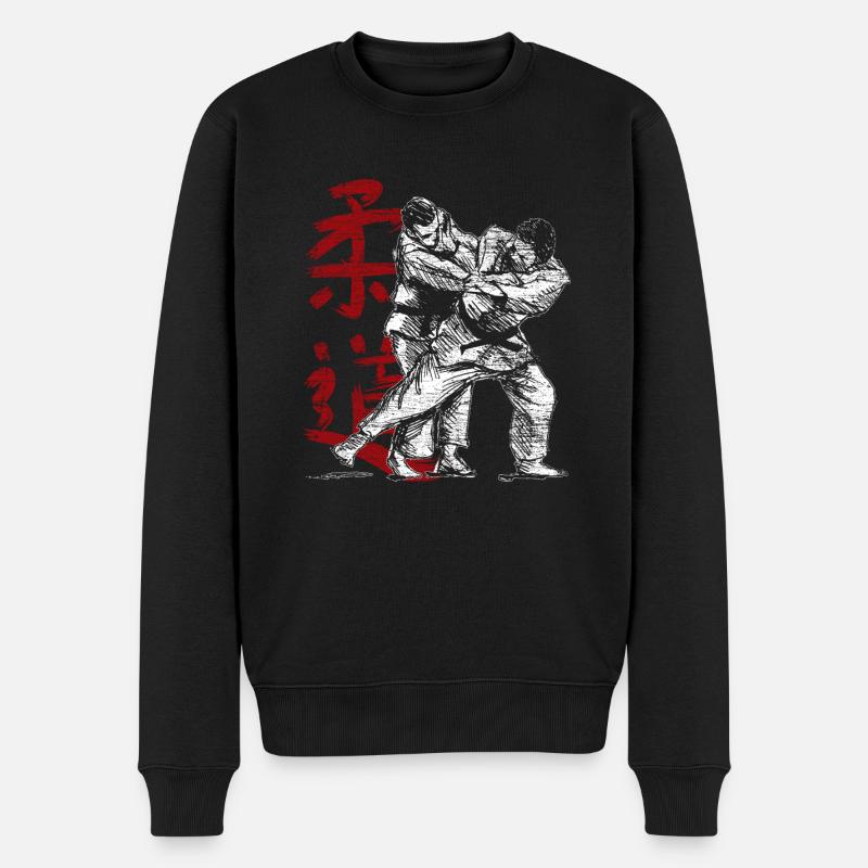 judo - Pull Premium bio Homme - noir