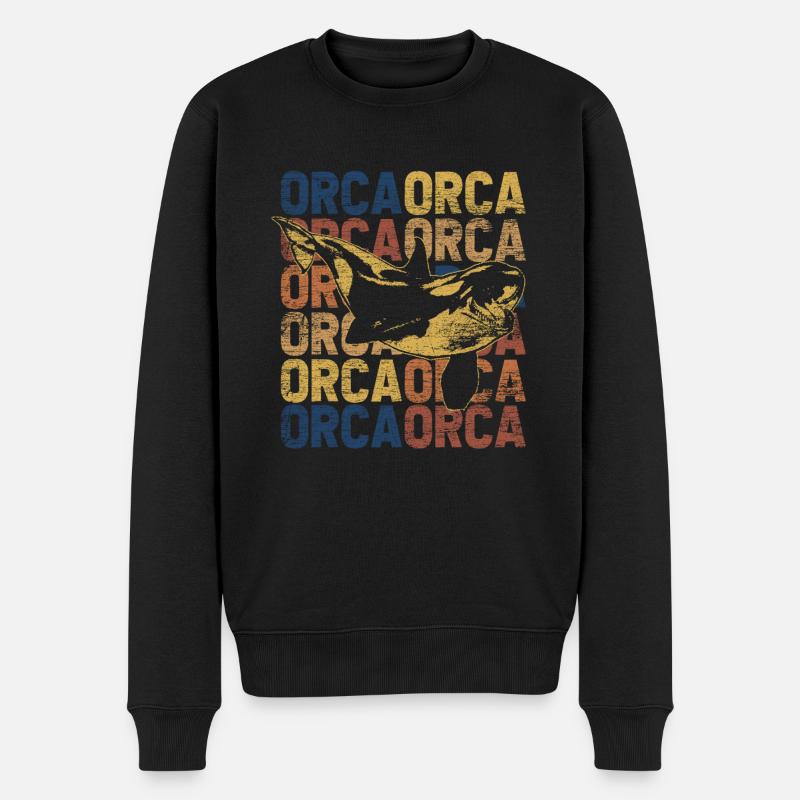 Orca - Pull Premium bio Homme - noir