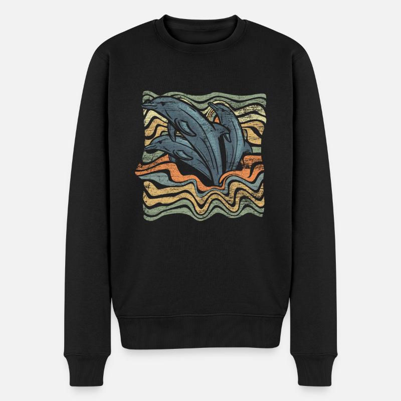 dauphin - Pull Premium bio Homme - noir