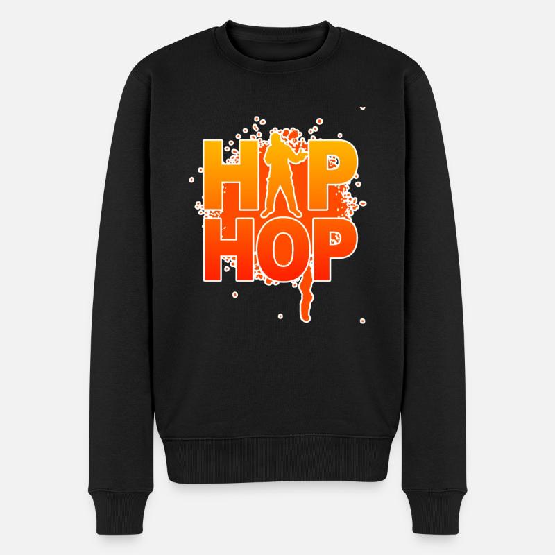 Hip hop - Pull Premium bio Homme - noir