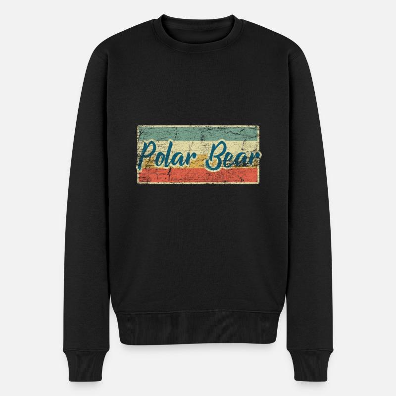 Eisbär - Männer Premium Bio Pullover - Schwarz