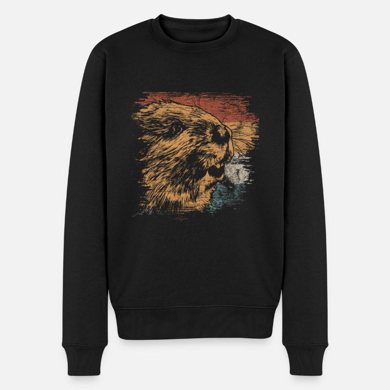 castor - Pull Premium bio Homme - noir