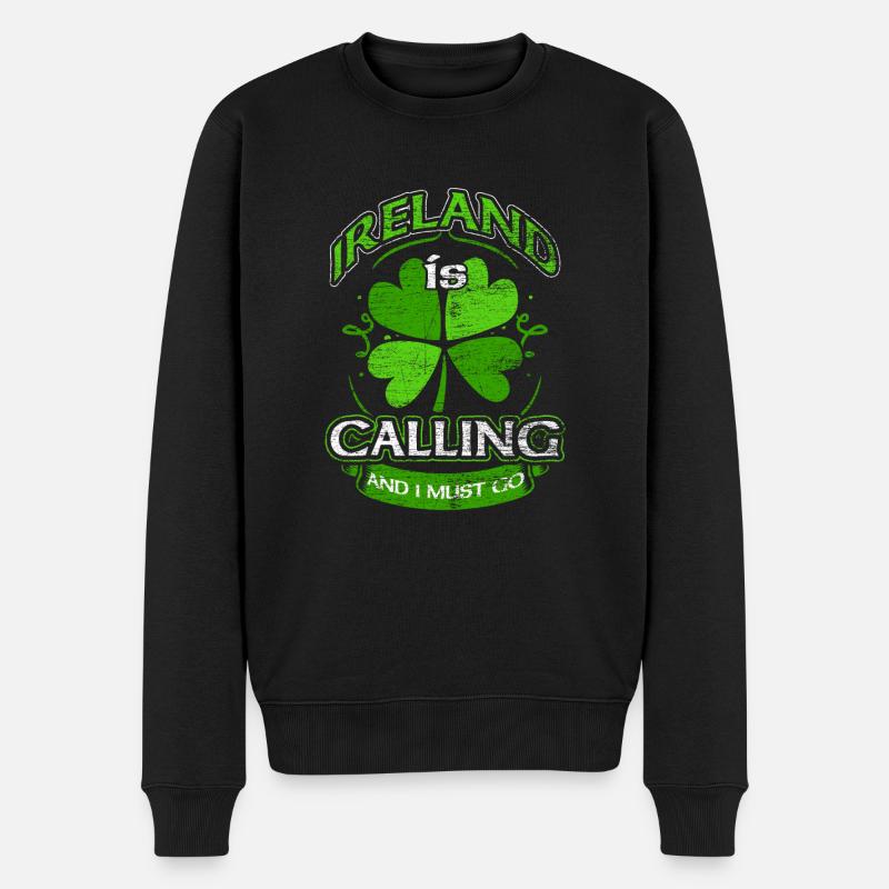 Irlande - Pull Premium bio Homme - noir