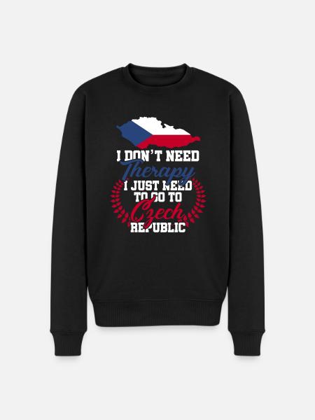 Czech Republic - Men's Premium Organic Jumper - black