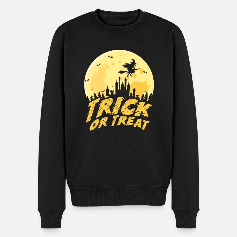 Süßes oder Saures Halloween Kostüm - Männer Premium Bio Pullover - Schwarz