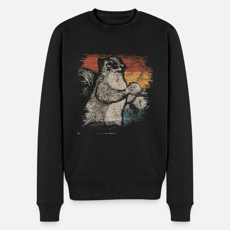 Écureuils - Pull Premium bio Homme - noir