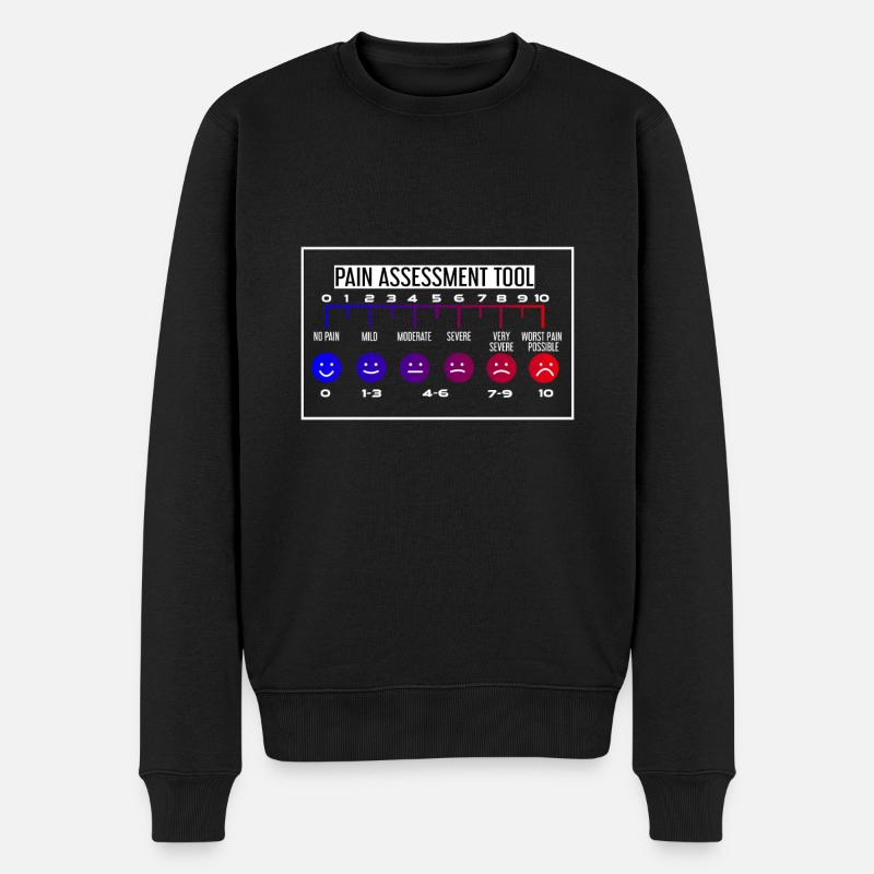 Échelle de douleur infirmière - Pull Premium bio Homme - noir