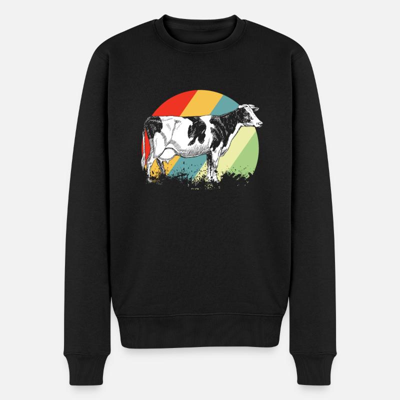 Vache - Pull Premium bio Homme - noir