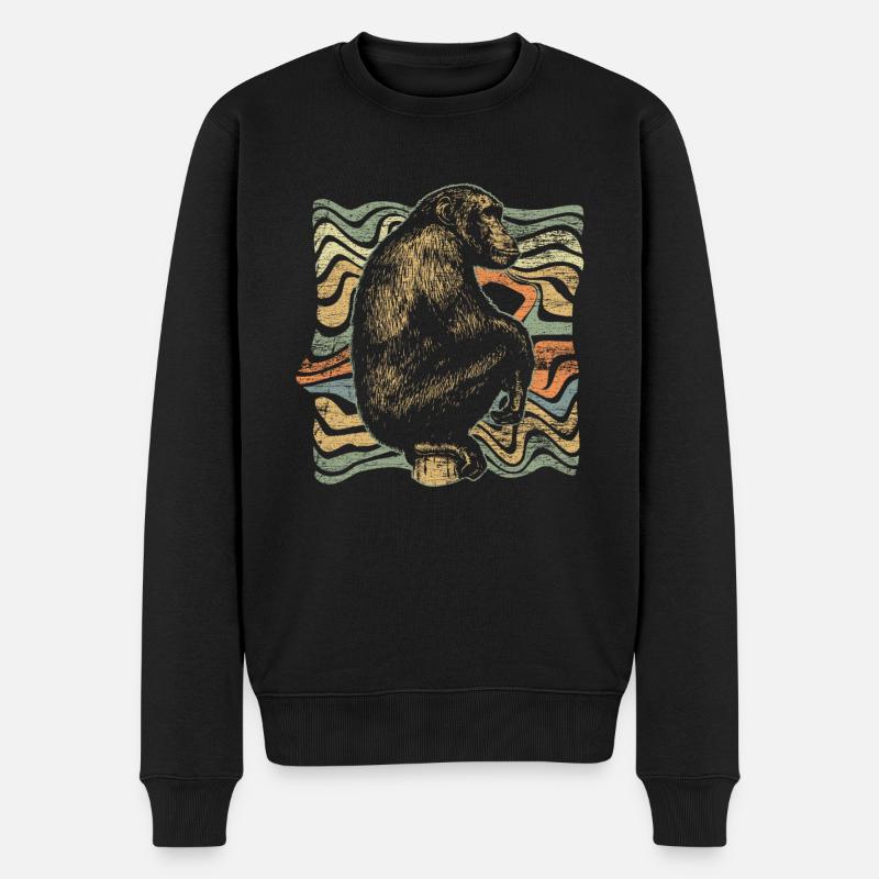 singe - Pull Premium bio Homme - noir