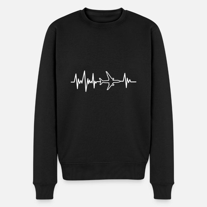 Avion pilote - Pull Premium bio Homme - noir