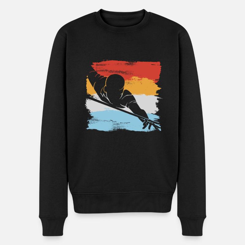 Billard - Männer Premium Bio Pullover - Schwarz