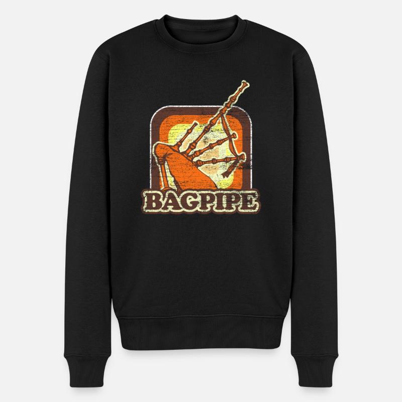 cornemuses - Pull Premium bio Homme - noir