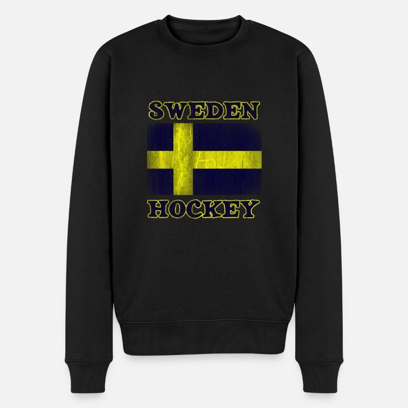 Suède Hockey - Pull Premium bio Homme - noir