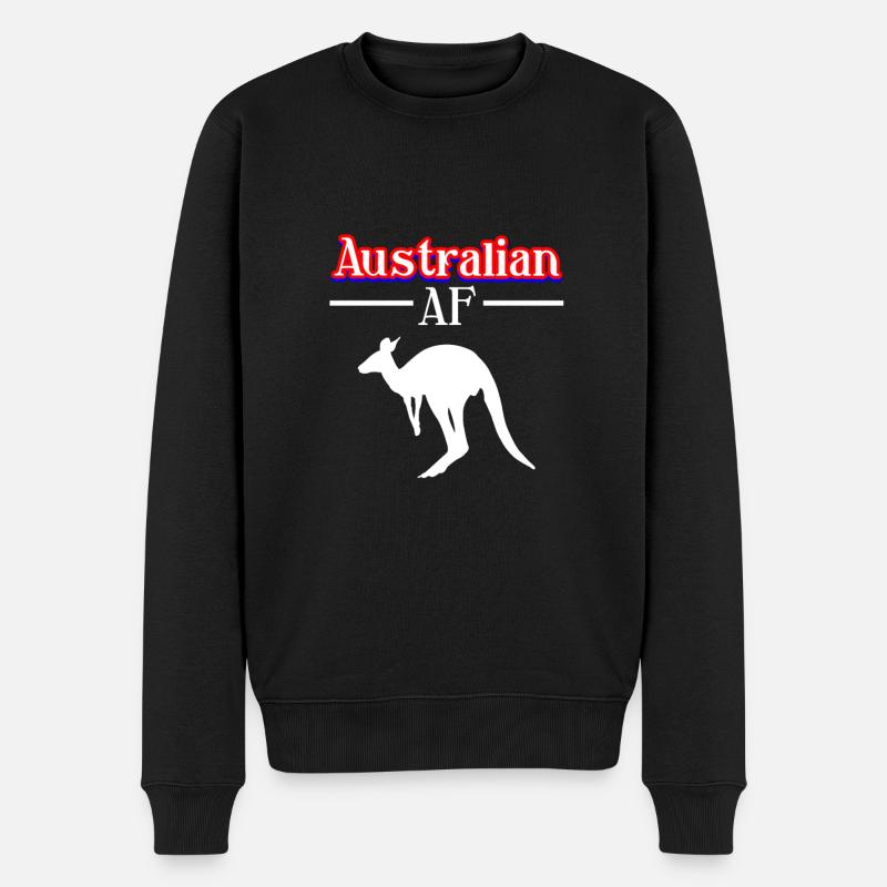 Australien - Männer Premium Bio Pullover - Schwarz