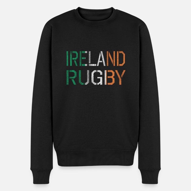 Irlande sport rugby - Pull Premium bio Homme - noir