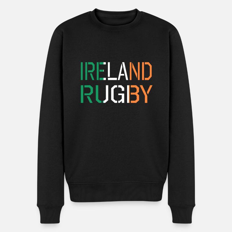 Irlande rugby - Pull Premium bio Homme - noir