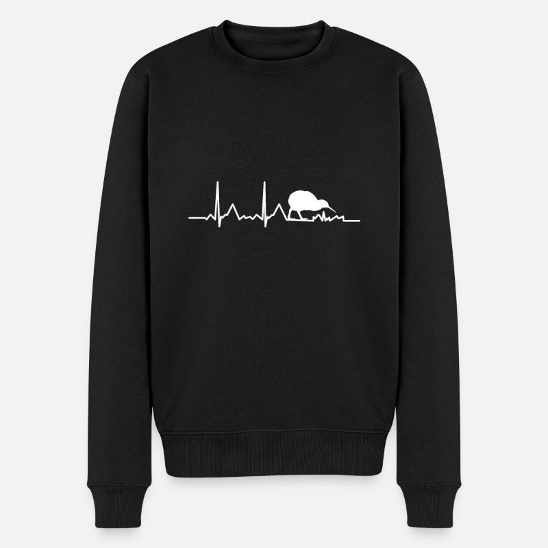 Oiseau Kiwi Nouvelle-Zélande - Pull Premium bio Homme - noir