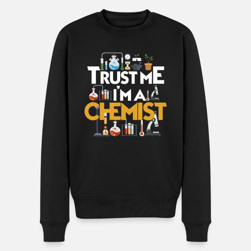Chemiker - Männer Premium Bio Pullover - Schwarz