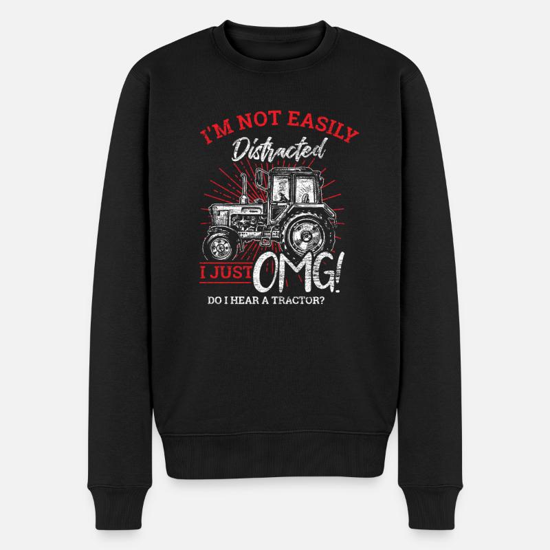 tracteur - Pull Premium bio Homme - noir