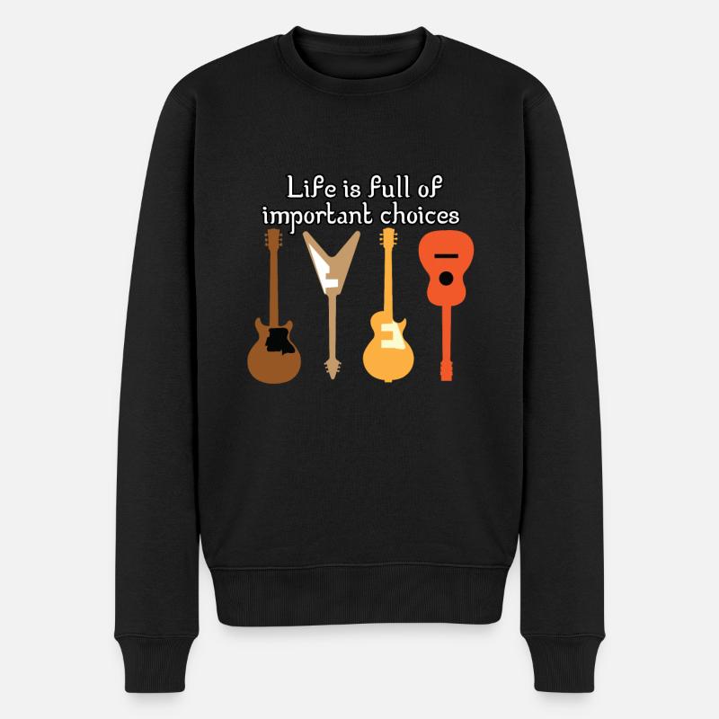La vie de guitare - Pull Premium bio Homme - noir