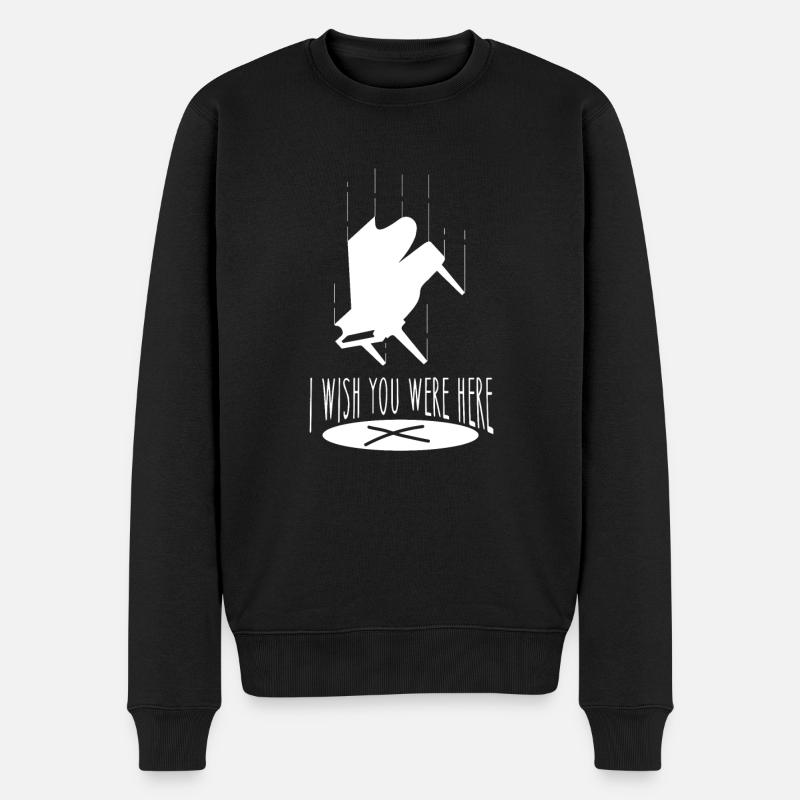 Klavier Instrument - Männer Premium Bio Pullover - Schwarz