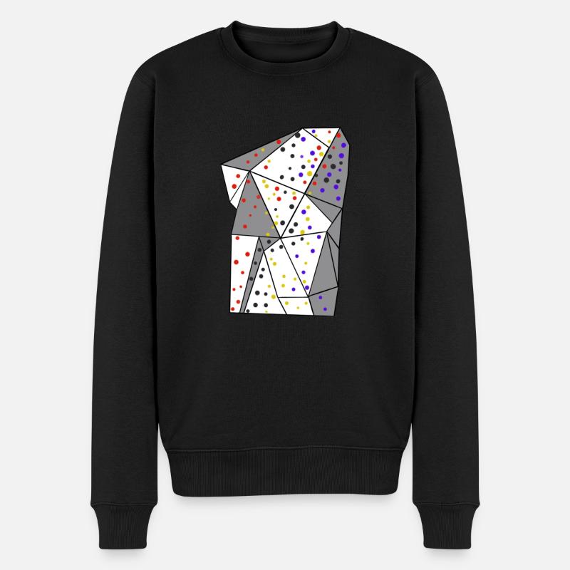 Klettern Bouldern Berge Geschenk Kletterwand - Männer Premium Bio Pullover - Schwarz
