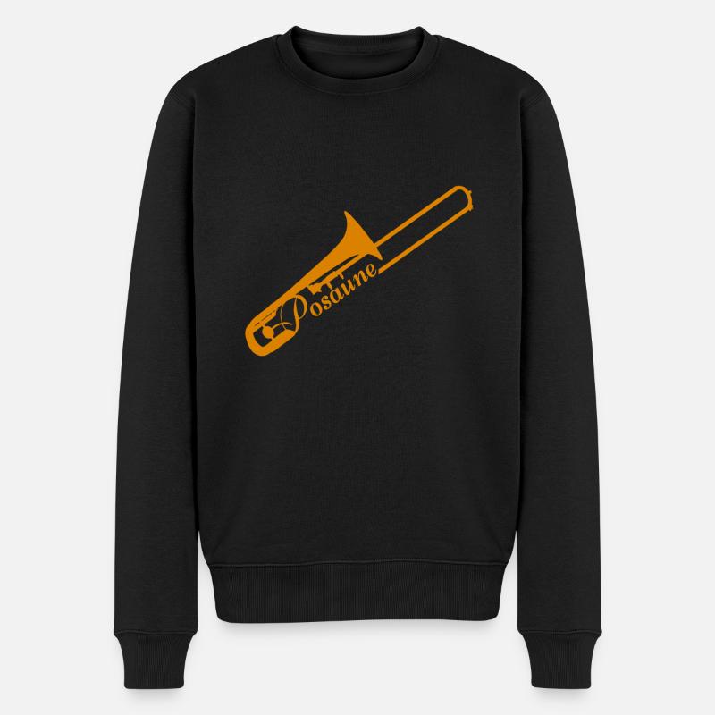 Trombone instrument de musique - Pull Premium bio Homme - noir