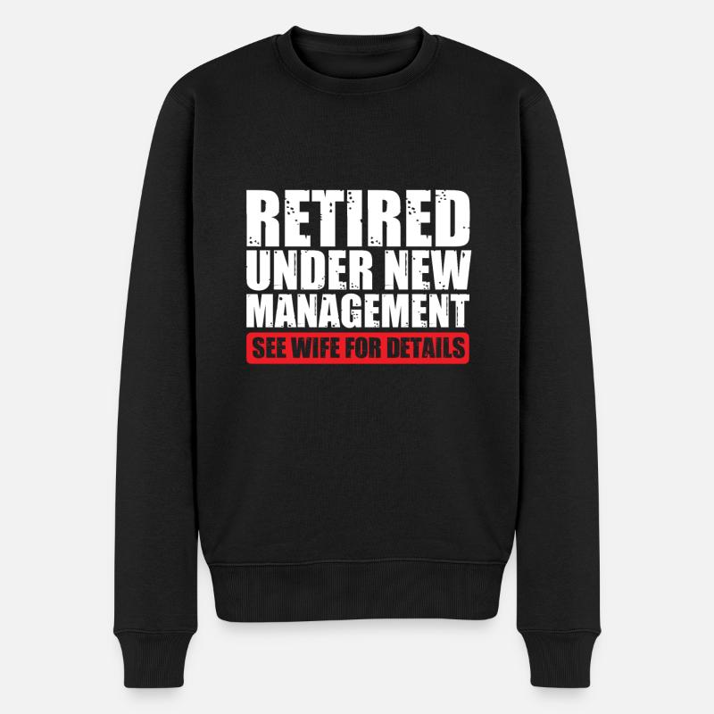 Travail de retraite - Pull Premium bio Homme - noir