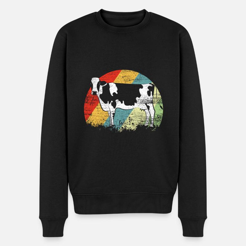 Vache - Pull Premium bio Homme - noir