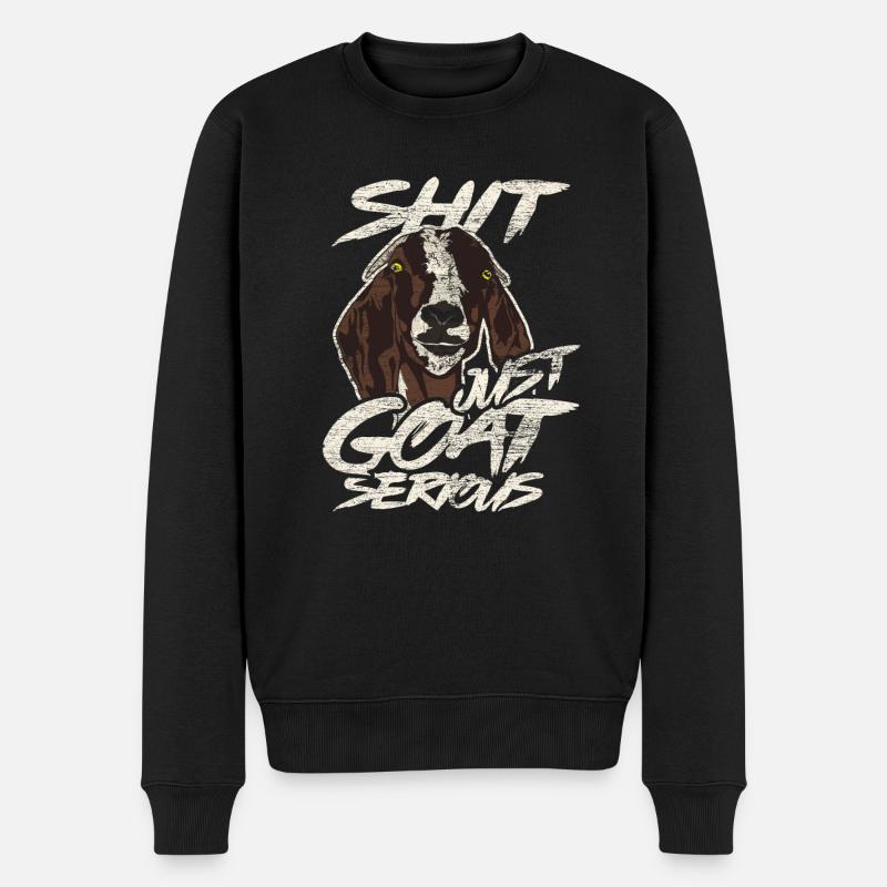 Chèvre - Pull Premium bio Homme - noir