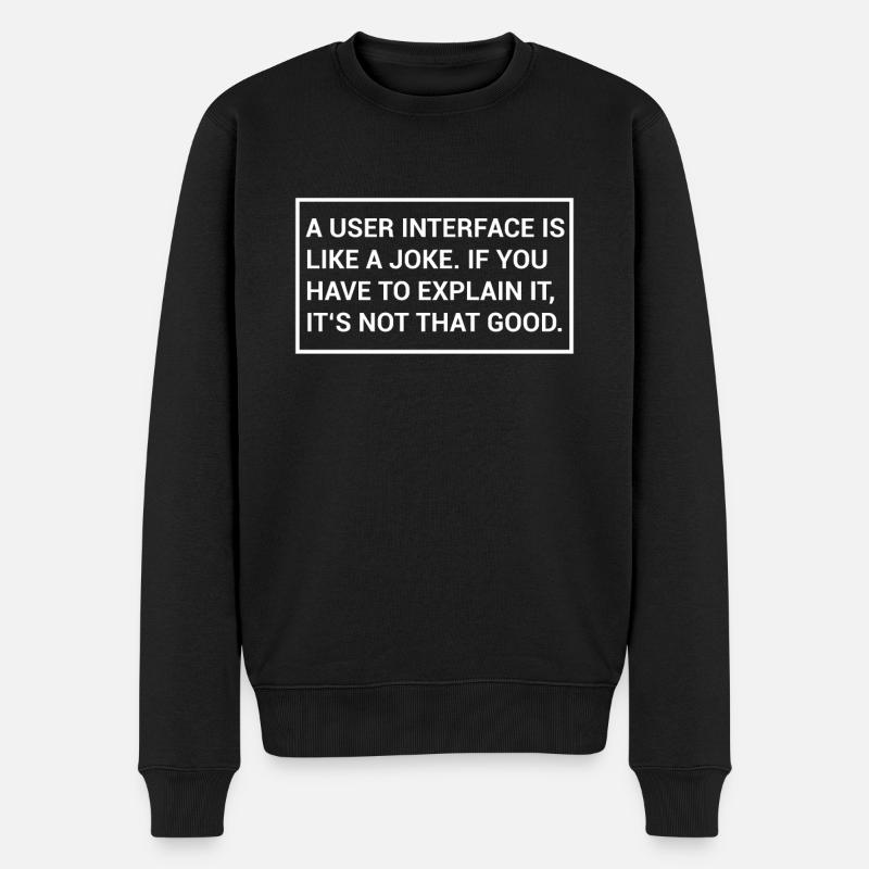 UI UX Designer - Pull Premium bio Homme - noir