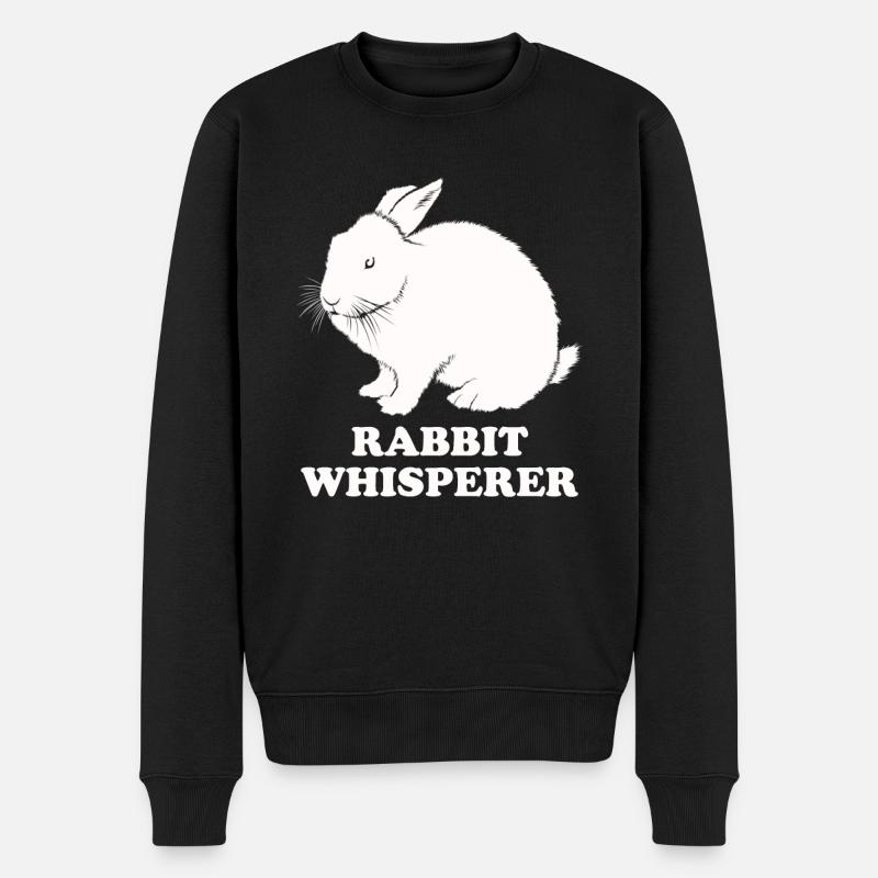 Chuchoteur de lapin - Pull Premium bio Homme - noir