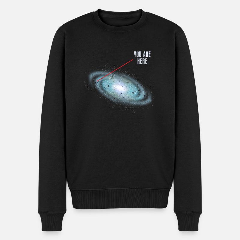 Système solaire astronomie - Pull Premium bio Homme - noir