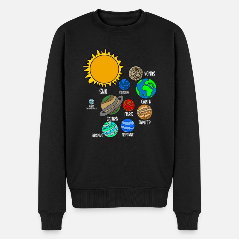 Planète de l'univers - Pull Premium bio Homme - noir