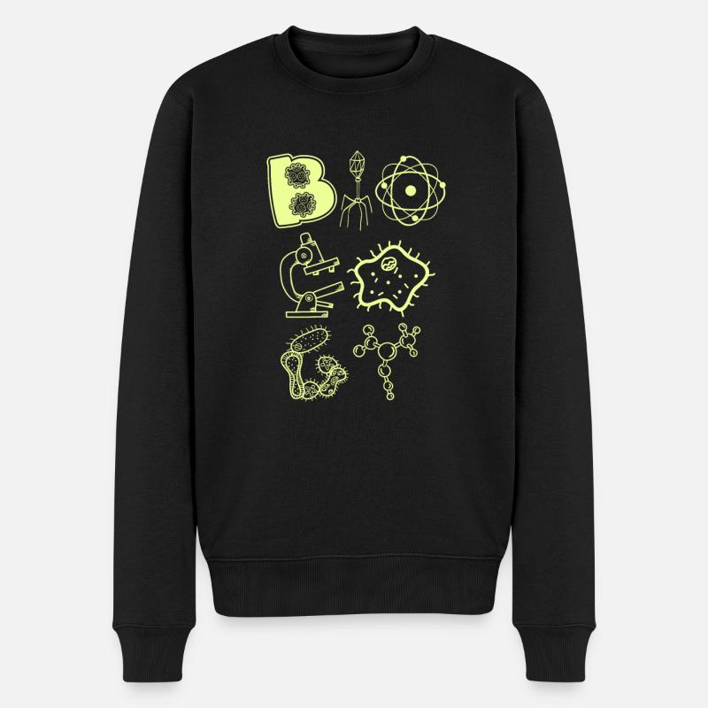 Biologie - Männer Premium Bio Pullover - Schwarz