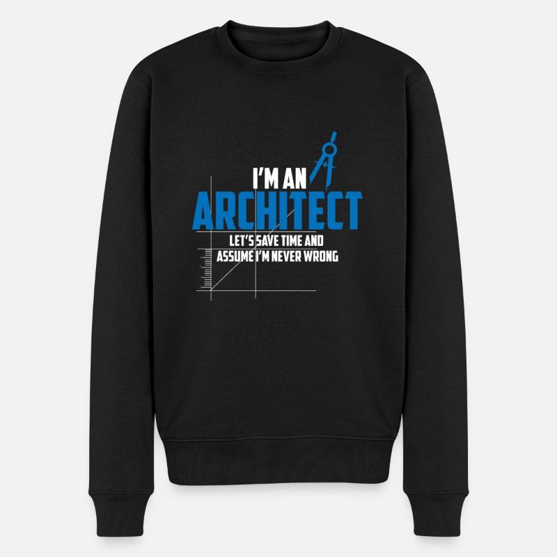 Architecture d'architecte - Pull Premium bio Homme - noir