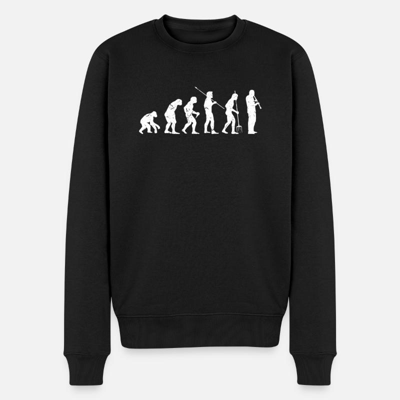 Evolution clarinet clarinetist - Men's Premium Organic Jumper - black