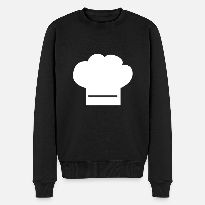 Koch - Männer Premium Bio Pullover - Schwarz