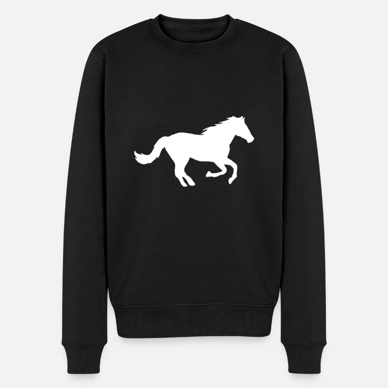 cheval - Pull Premium bio Homme - noir