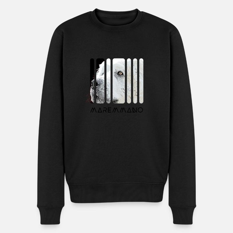 Pastore Maremmano Abruzzese Herdenschutz Hütehund - Männer Premium Bio Pullover - Schwarz
