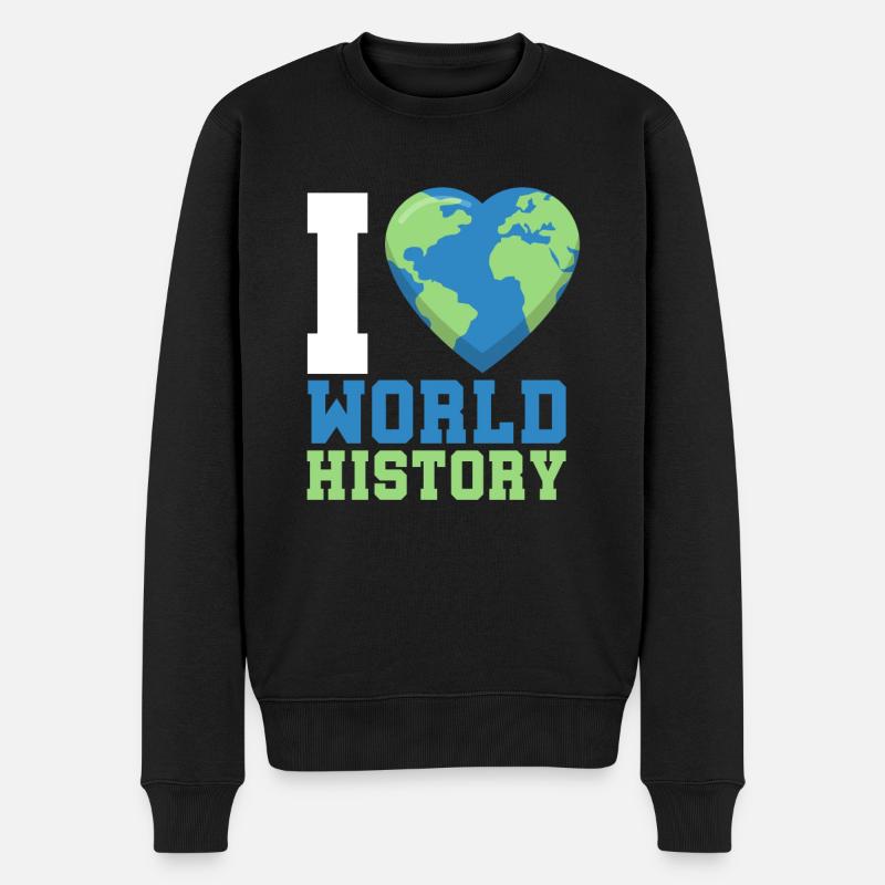 l'histoire du monde - Pull Premium bio Homme - noir