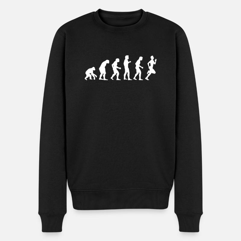 Jogging evolution - Men's Premium Organic Jumper - black